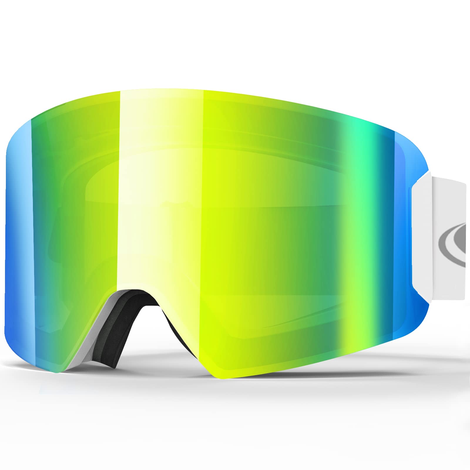 Ski Goggles, OTG Skiing Snowboard Goggles for Men Women Youth, 100% UV Protection Anti Fog Windproof Snow Goggles Ski Glasses Outdoor Sports for Skiing Skating Snowmobiles