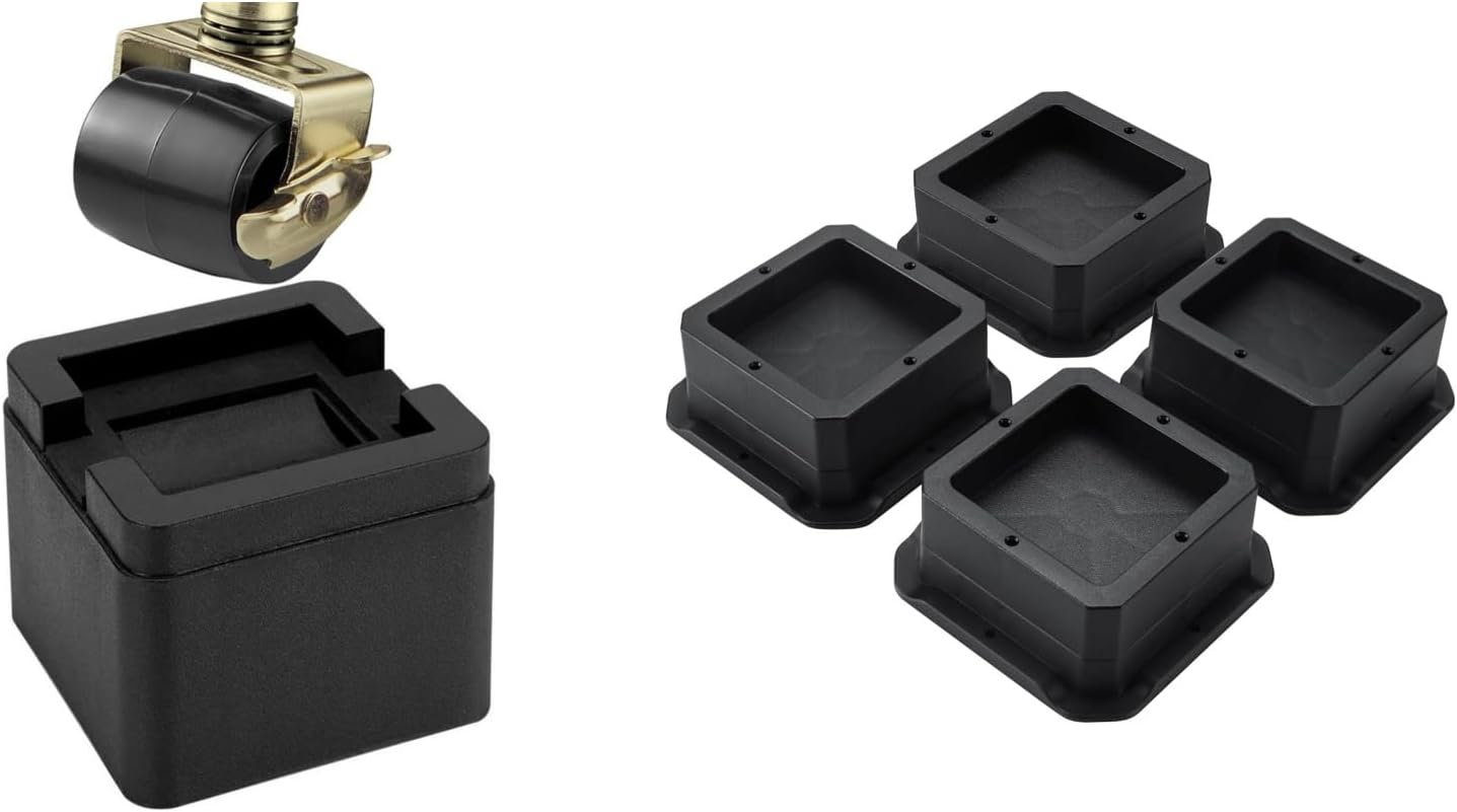 3 Inch Channel Riser Kit Amazon.com: BTSD-home Bundle of 4 Pack 3 Inch Heavy Duty Bed Risers and ...