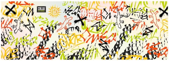 Miniatura 4 de Zilla 24kGoldn Graffiti Print Terrario Fondo Pantalla 48"x17"