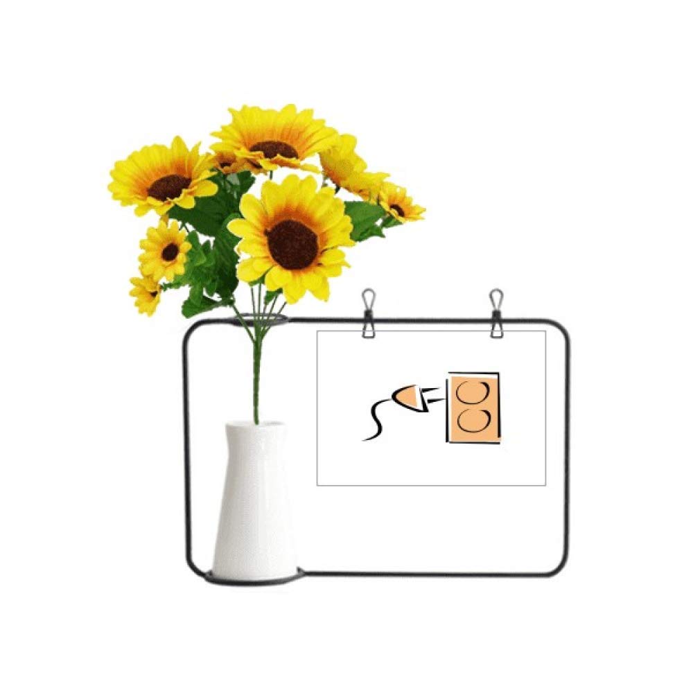 Câble de chargement tournesol avec carte de vœux : le cadeau utile et fleuri