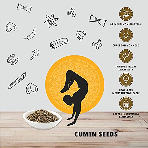Image of Organature Organic Fresh Cumin Seeds Jeera | Whole Cumin Seeds | Whole Indian Spice | Safaid jeera (350 Grams)
