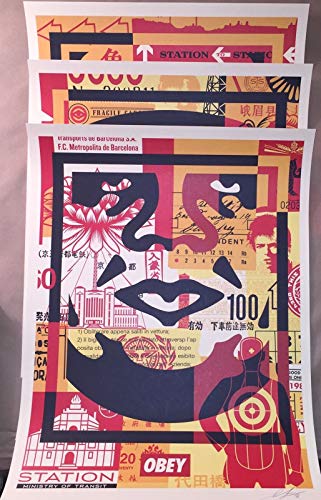 Shepard Fairey(Obey) - Obey 3 Face Collage - Signed Cover