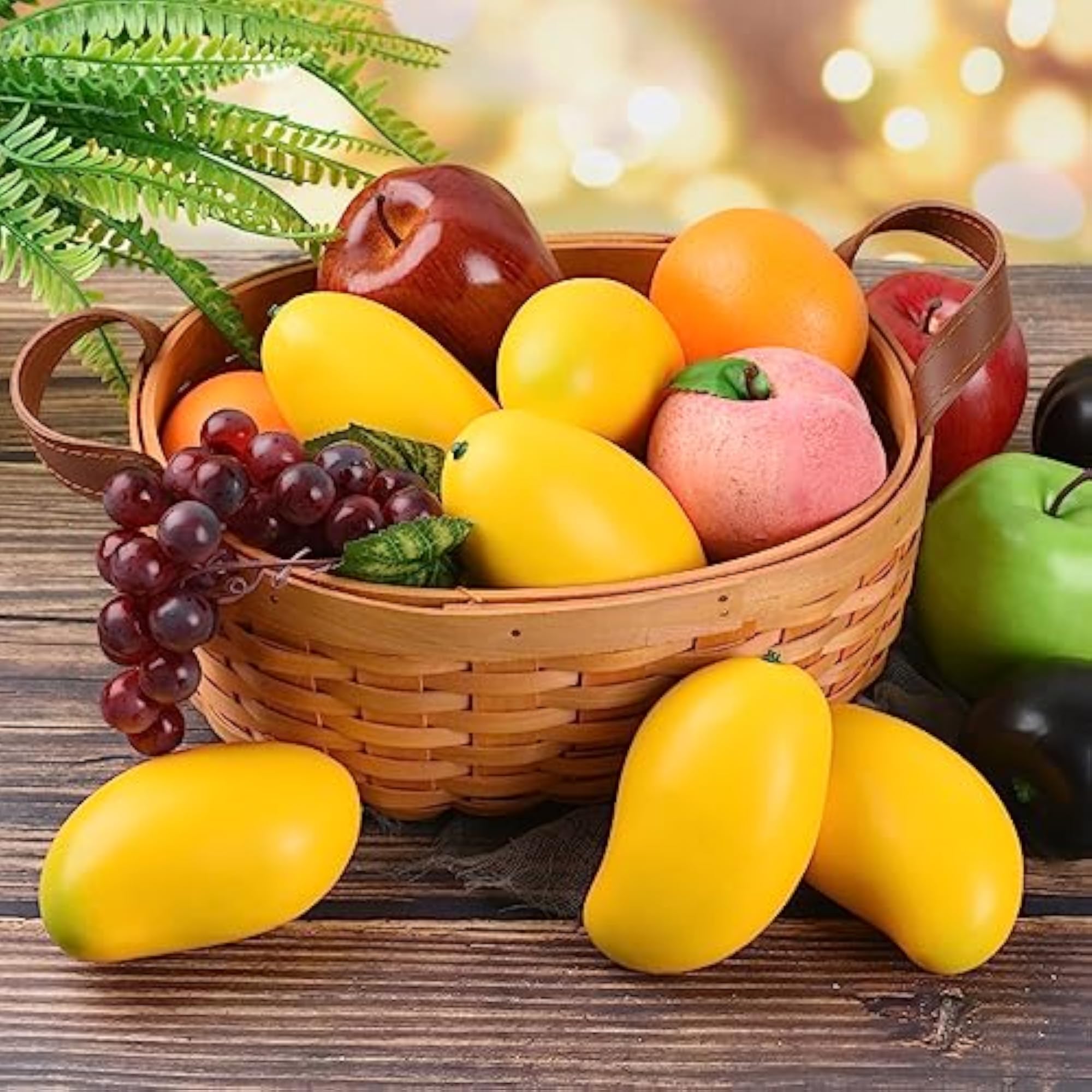 Artificial Mangoes, 6Pcs Simulation Mangoes for Decor