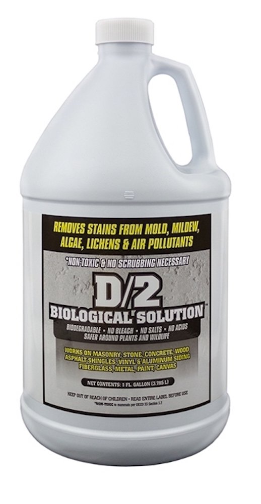 D/2 Biological Solution - Stone Cleaner, Masonry, Gravestone, Headstone Cleaner as used on The White House - 3.78 Litres (1 US Gallon)
