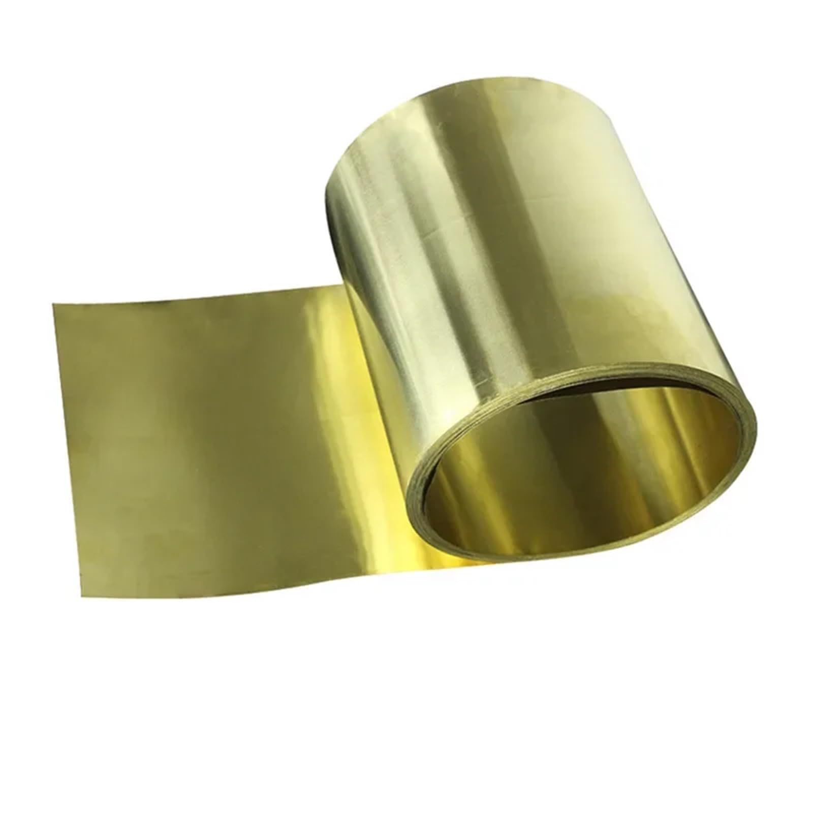 Rolka blachy mosiężnej, Arkusz mosiężny H62 w rolce złoty 0,1-0,5 mm x 10-50 1 m(0.2mm thick,L 1METER-50MM)