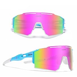 RINKUOLYO Sports Polarized Sunglasses for Men and Women, Youth Kids Baseball Softball Sunglasses for Cycling, Running