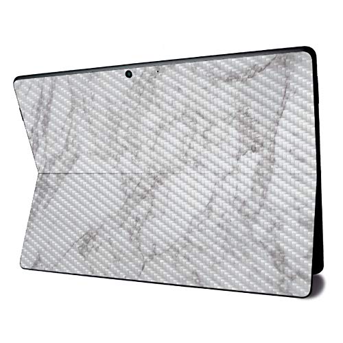 Image of MightySkins Carbon Fiber Skin for Microsoft Surface Pro X - Frost Marble | Textured Carbon Fiber Finish | Easy to Apply, Remove, and Change Styles | Made in The USA