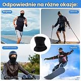AOOWU Ocieplacz na szyję Wielofunkcyjne nakrycie głowy termiczne, 2 szt., rozmiar uniwersalny