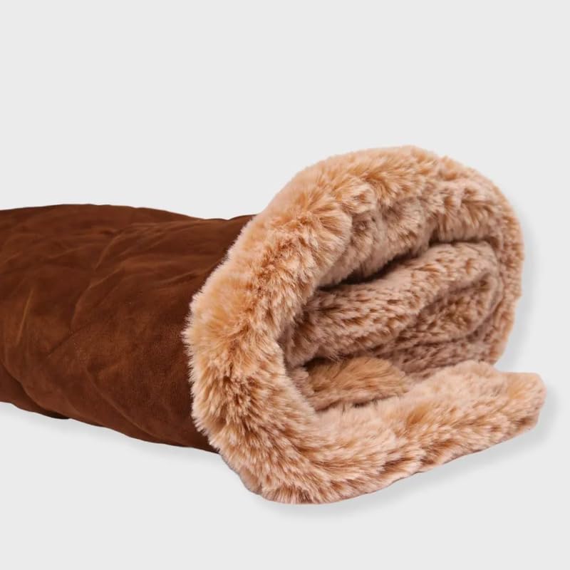 Image of Blanket for Dog & Cat 100% Polyester Warm Comfortable pet Blanket (Small, Brown)