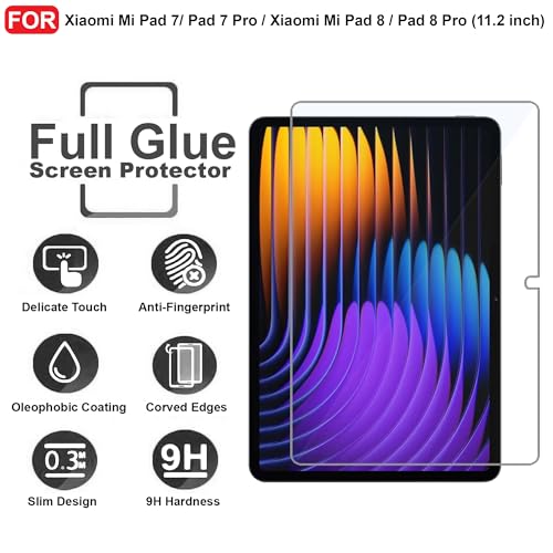 Image of CEDO Xiaomi Mi Pad 7 / Pad 7 Pro /Xiaomi Mi Pad 8 / Pad 8 Pro (11.2 inch) Tempered Glass | Screen Protector Clear Tempered Glass for Xiaomi Mi Pad 7 / Pad 7 Pro /Xiaomi Mi Pad 8 / Pad 8 Pro (11.2 inch)