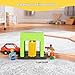 HANQIANN Car Wash Station Playset Toy for Wooden Train Track,Creative City Washer Scenes Pretend Play Toy Vehicles Train Accessory Preschool Learning Educational Toys for Toddlers Kids