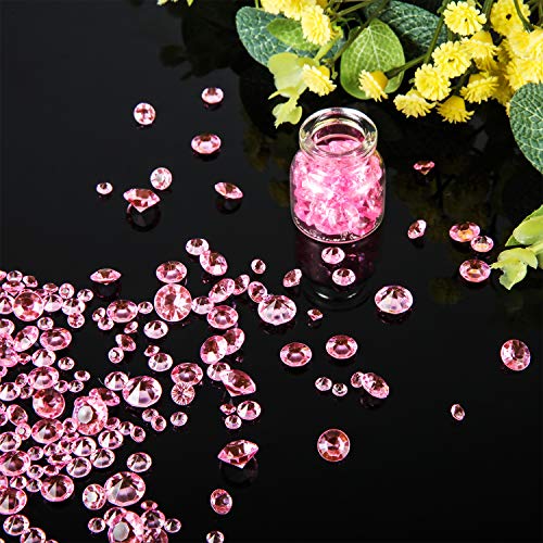 image for Hicarer 6000 Pieces Acrylic Diamonds Clear Table Scatter Crystals for 