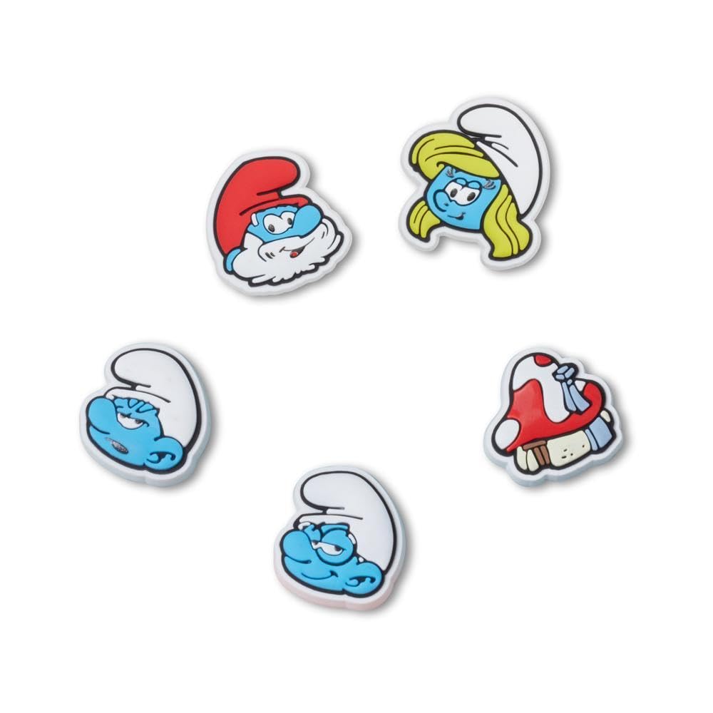 Crocs Jibbitz Charms,Smurfs 5 Pack