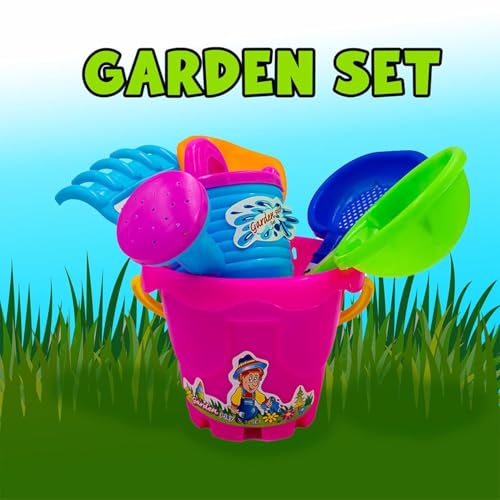 Image of ToyBharat Garden Play Set for Kids - Fun Outdoor Activity | Safe, Lightweight & Easy to Use | Ages 1-6 | Made in India | Multicolour