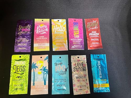 Supre 10 SNOOKI INDOOR TANNING PACKETS, Brown