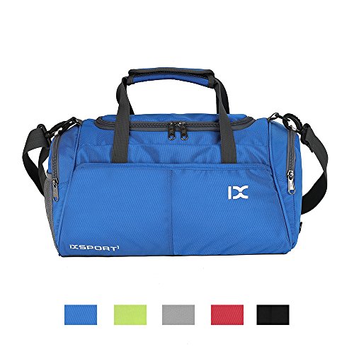 Chikencall Fitness Sport Gym Sac de sport Petit sac de sport pour homme et femme avec compartiment à chaussures étanche Sac de voyage, bleu Cover