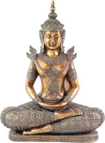usamjtable Thai Buddha Dhyana Mudra Feng Shui 12" Tall Home