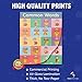 Sign Language Posters for Classroom - 2 Pack Includes Everyday and Commonly Used Words Sign Language Charts for Kids. ASL Posters for Classrooms 16x20 inches, Dry Erase School Supplies