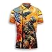Produktbild DBKGHIEDHG Independence Day Poloshirts für Herren, Urlaub, Party, Golf, Feuchtigkeitstransport, trockene Passform, kurzärmelig, S27, 4. Juli_19, XXL
