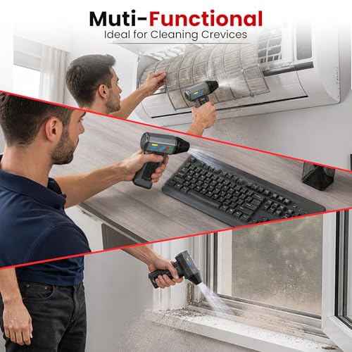 Image of Autofy MAG-I Cordless Turbo Fan Air Duster - Vacuum Cleaner - Portable Handheld Air Blower - Powerful 140000 RPM 8000mAH Battery - Dust & Leaf Blower - Clean Computer Car Backyard - Adjustable Speed
