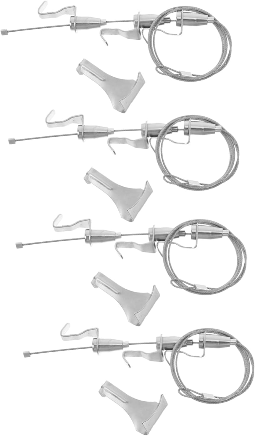 KALLORY 4pcs Heavy Duty Picture Hanging Wire Picture Frame Hanging Hardware Easy Install