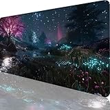 マウスパッド 大型 800 x 400 x 3 mm 黒 マウスパッド ゲーミング 星空 超大型 デスクマット 大型キーボードパッド 滑り止め Mouse Pad 防水耐久 耐洗い表面 PC、ラップトップ用 快適操作性 鼠标垫 オフィスやゲームでの使用に最適 贈り物 ギフト 人気 3-Rz