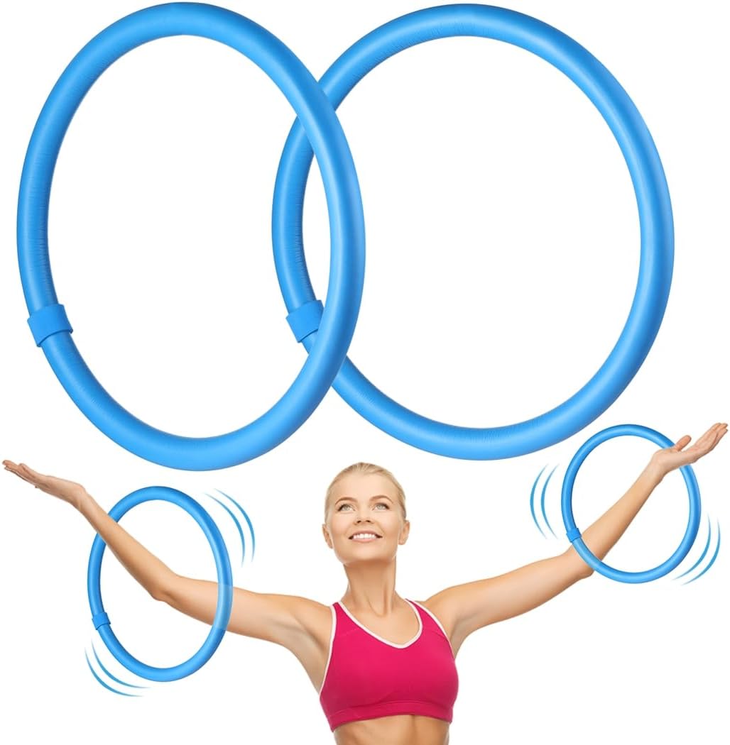 Arm Hoops Weighted Set Of 2, Mini Fitness Equipment With Soft Foam Cover For Arms, Ideal For Strengthening Muscles And Weight Loss