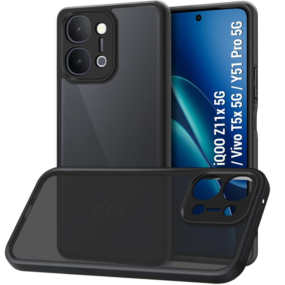 TheGiftKart Hybrid Shockproof Back Cover Case for Motorola Moto Signature 5G | Camera Protection Module | Hard Back Case Cover for Moto Signature (PC & TPU, Translucent Smoke Matte Back, Black Sides) — Amazon image 27