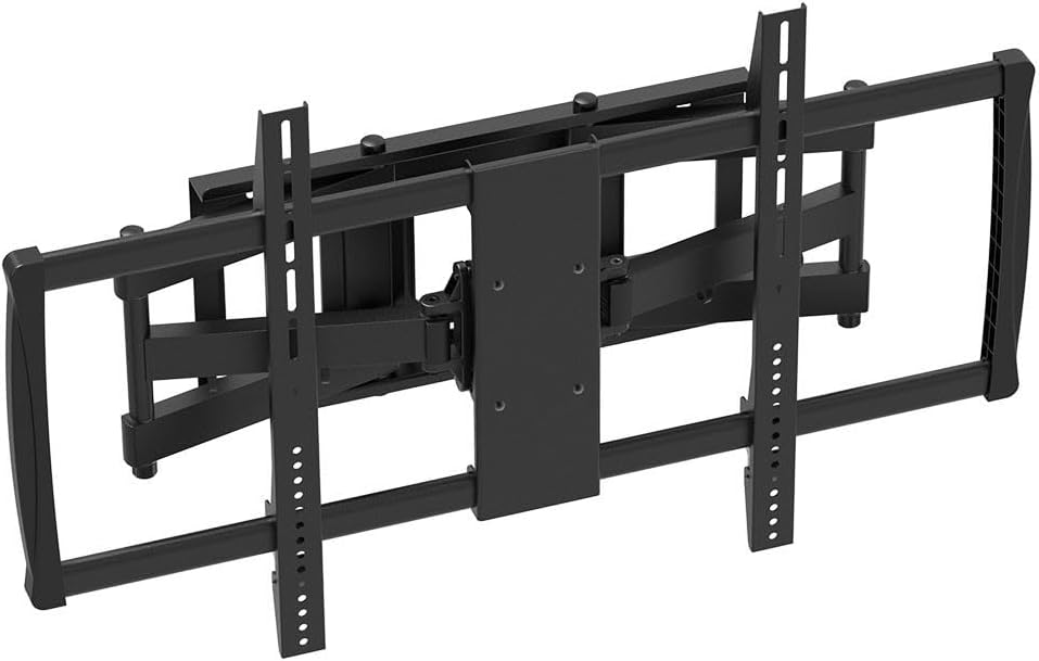 Monoprice Stable Series Full-Motion Articulating TV Wall Mount Bracket for TVs 60in to 100in Max Weight 176 lbs Extends from 2.8in to 24.6in VESA Up to 600x900 Concrete & Brick UL Certified Black