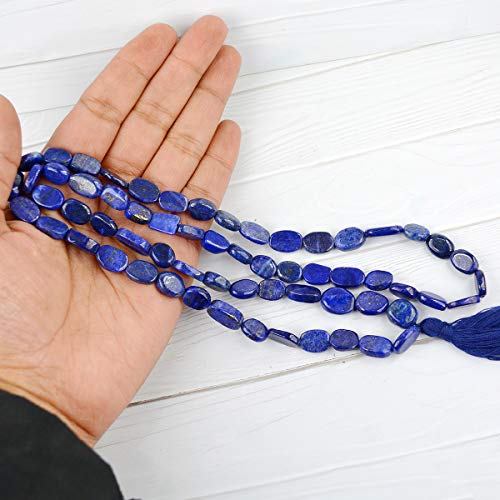 Image of Reiki Crystal Products Natural Oval Crystal Beads Mala Necklace Collection for Men & Women, Reiki Energized Gemstone Jewellery for Meditation, Mindful Living, Spiritual Decor & Everyday Fashion Styling