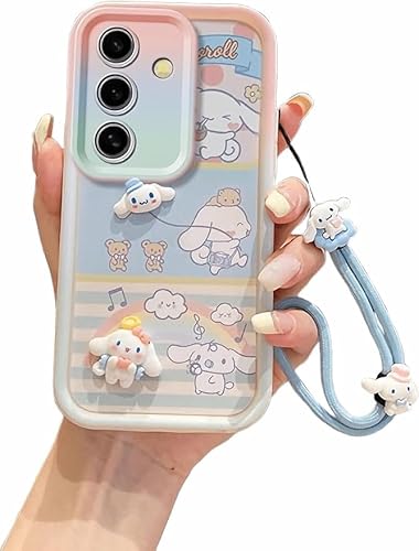 NICEHOLI Samsung Galaxy A35 5G �p �P�[�X �A�j�� ���� �X�}�z�P�[�X �T�����I �����f�B�[ �L�����N�^�[ �L�e�B Samsung �g�ѕی�P�[�X �X�g���b�v�t�� ���킢�� TPU �\�t�g�P�[�X �X�^���h�@�\ �X�}�z�P�[�X �S