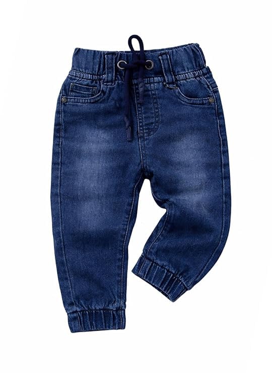 Image of Bold N Elegant Teddy Bear Cartoon Print Cardigan Jacket Attached Shirt & Denim Jeans Pant Winter Party Clothing Set for Boys Girls Kids