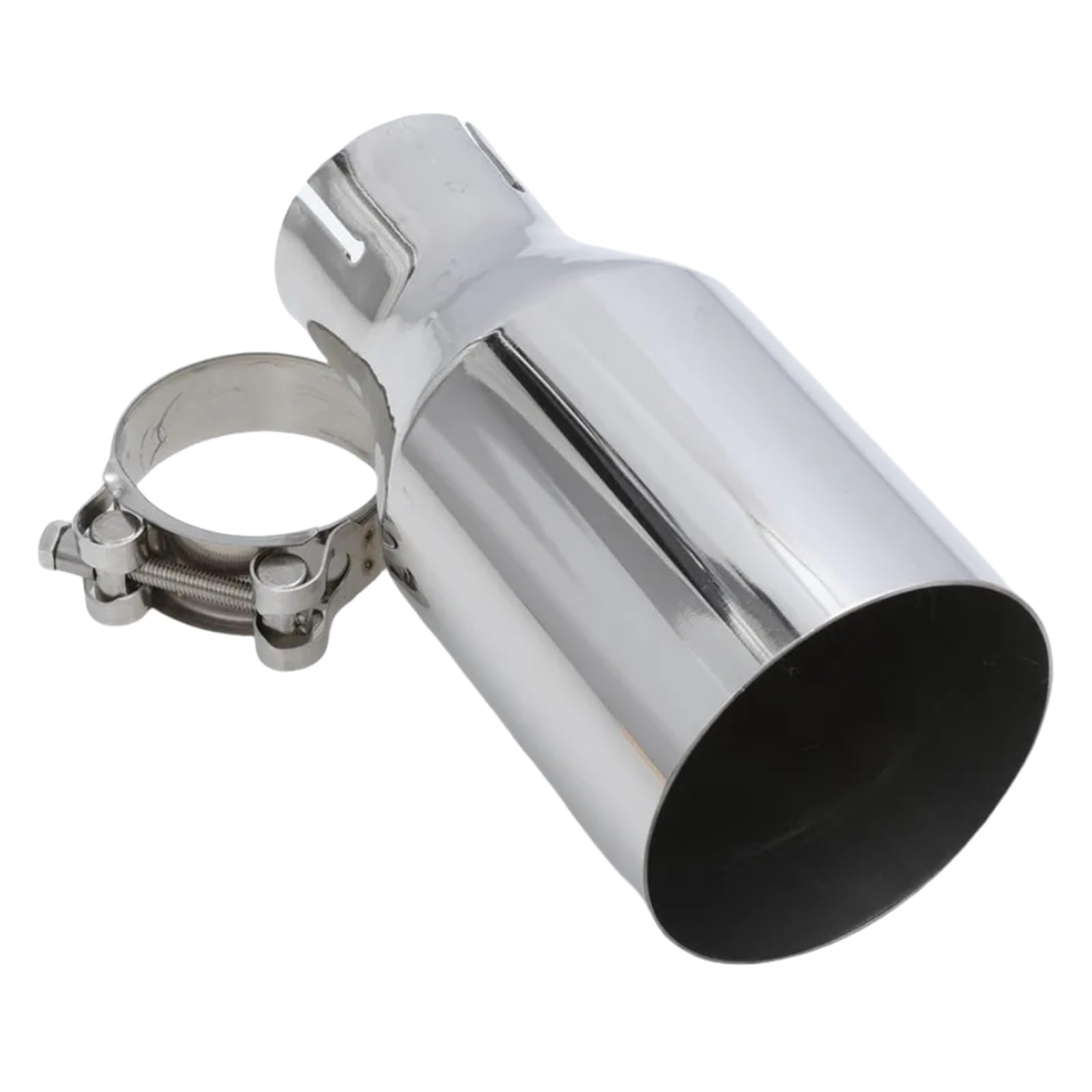 Auto Tłumik wydechowy 1 szt. 304 stal nierdzewna uniwersalny tłumik rury wydechowej samochodu akcesoria samochodowe modyfikacja Rura wydechowa samochodu(IN 51MM OUT 114MM)