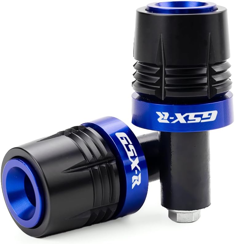 MOWOK Fit For SUZUKI GSX-R 750 GSXR 600 1000 GSXR750 GSXR600 GSXR1000 Accessories Motorcycle Handlebar End Caps Hand Grip Plugs Handle Bar Ends Slider (Blue)