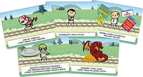 Rebel | Dylemat Wagonika | Gra karciana | Gra imprezowa | Gra dla dorosłych | Wiek 18+ | 3-13 graczy | Czas rozgrywki 30+ min.
