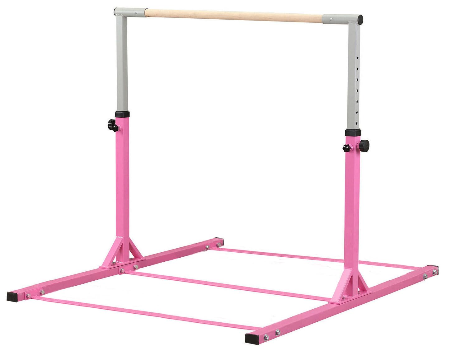 Barre d'Équilibre Réglable en Acier pour Gymnastique, pour Enfants et Adultes, Rose