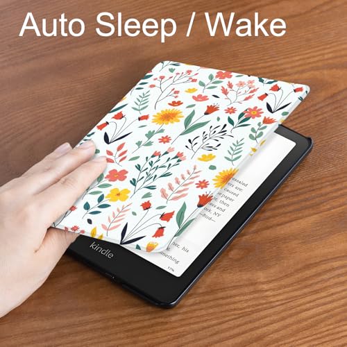 Image of CoBak Case for Kindle Paperwhite 12th Gen 2024 (7 inch) & Colorsoft Signature Edition - All New PU Leather Cover with Auto Sleep Wake Feature for Paperwhite Signature 2024 Released