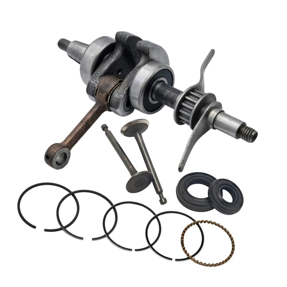 Kit de Juntas de pistón y válvula de Sello de Aceite del cigüeñal, Compatible con GX35, 35 CC, GX 35, Motor pequeño for cortacésped.
