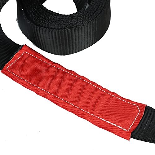 Aikosin 3 Inch X 20 Ft 100% Nylon Recovery Snatch Strap Heavy Duty (35,000Lbs) Off Road Towing And Recovery Recovery Strap Winch Tree Saver Strap #TOP6