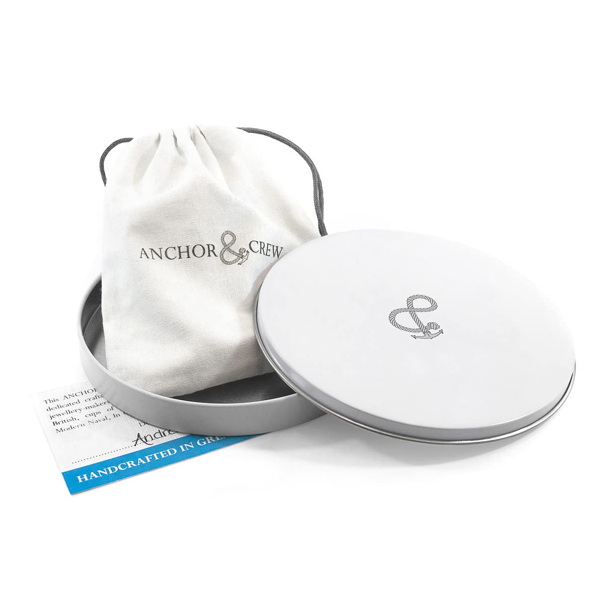 ANCHOR & CREW Padstow Silber Und Seil Armband - Mann