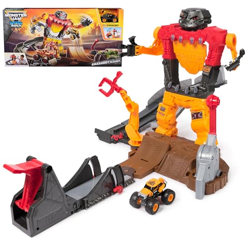 Monster Jam 1:64 SmashBot Playset miniatura 1