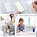 2 Pieces Sliding Chore Chart for Kids Checklist Memo Reusable to Do List Plastic Daily Plan Board for Wall 4.7x7.9 Inch