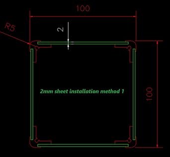 2020 Aluminum Profile, R5 Corner Aluminum, Aluminum Edge Corner Inserts, Chassis Corner,8Pcs Size: 20 * 20mm(0.79 x 0.79) Length: 600mm(23.62), CNC Machined, Length Can Be Customized