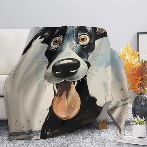 Plaid chien 3D jeté de canapé antistatique pour colocation