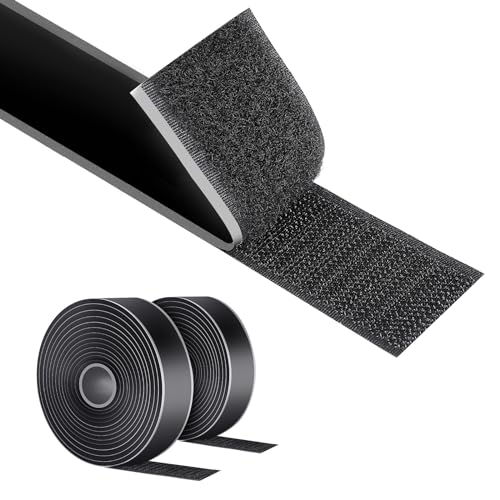 AiQInu Scratch Autocollant Double Face, 8M x 30mm Bande Agrippantes AdhéSives, Bande Scratch AdhéSive Autocollant, Rubans AdhéSifs Pour MéNage Bricolage Et...