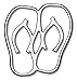 Cruiser Accessories 83003 3D-Cals Chrome 'Hula Flops' Decal
