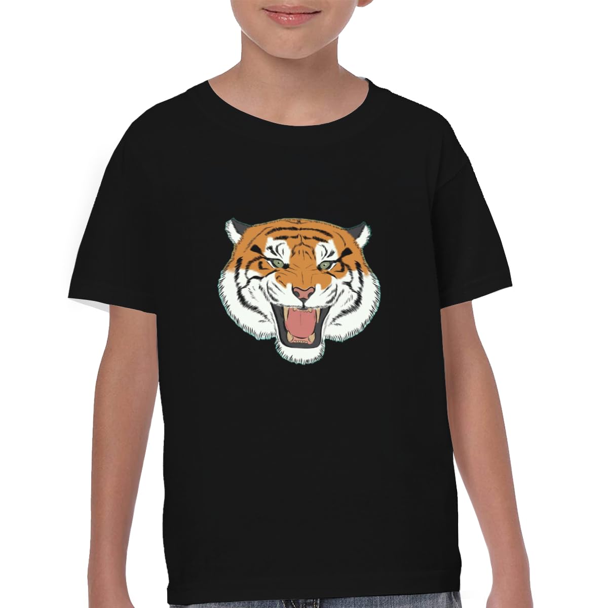 Amazon.co.jp: 虎柄 トラ柄 半袖Tシャツ 子供服 キッズ プリント