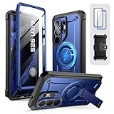 SUPCASE for Samsung Galaxy S26 Ultra Case with Stand, Military-Grade Drop Protection, Compatible with Wireless Charging/MagSafe, Built-in Screen Protector & Front Frame – UB Pro Mag, Cobalt