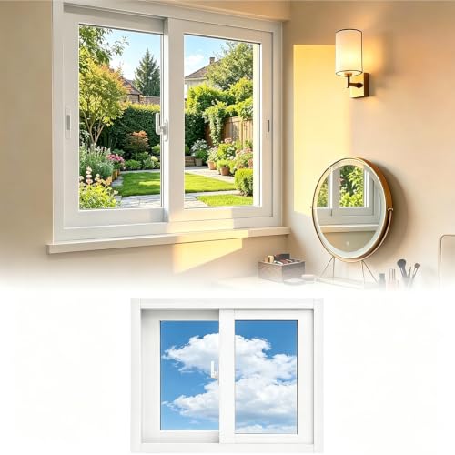 Ventana moderna y duradera horizontal con vidrio de alta densidad 2