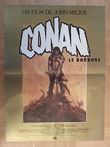 Affiche de cinéma originale Conan 1982 Schwarzenegger 40x56 cm rare